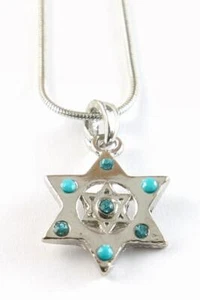 "Estrella de David"" Collar Dije de la Suerte Colgante especial judío protegido - Imagen 1 de 7