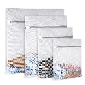 4pcs Durable Honeycomb Mesh Laundry Bags For Delicates Reusable Wash Bag1xxlarg - Picture 1 of 7