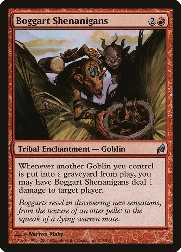 Boggart Shenanigans x1 Lorwyn MTG Magic the Gathering Red Enchantment Card - Image 1 of 1