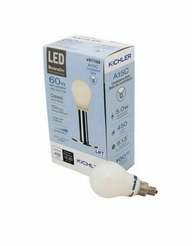 Kichler Decorative 60W Equivalent Dimmable Soft White LED Light Bulb- NIB - Image 1 of 1