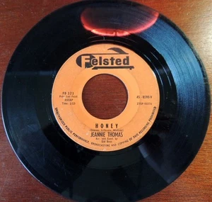 Rare Jazz 1959 Jeannie Thomas Honey Felsted 323 8590-V 45rpm Blue Bells Record - Imagen 1 de 2