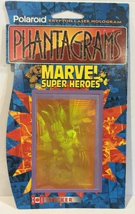 1995 Polaroid Phantagrams Marvel Super Heroes 3D Sticker Wolverine Sealed - Picture 1 of 2