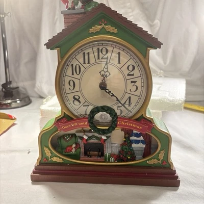 Relógio de advento Avon 2007 luzes musicais contagem regressiva dias restantes até o Natal vídeo - Imagem 1 de 4