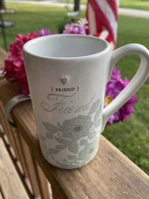 Grasslands Road FRIEND ceramic Coffee Mug a friend gathers your scattered Pieces - Image 1 of 4