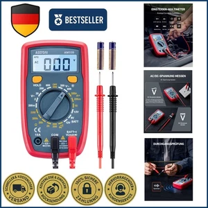 Digital Multimeter voltmeter strommessgerät Tester Messung von AC/DC Spannung - Bild 1 von 11