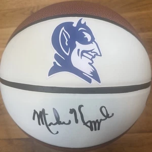 Mike Krzyzewski Signed Autographed Duke Blue Devils Logo Basketball Beckett COA - Picture 1 of 4