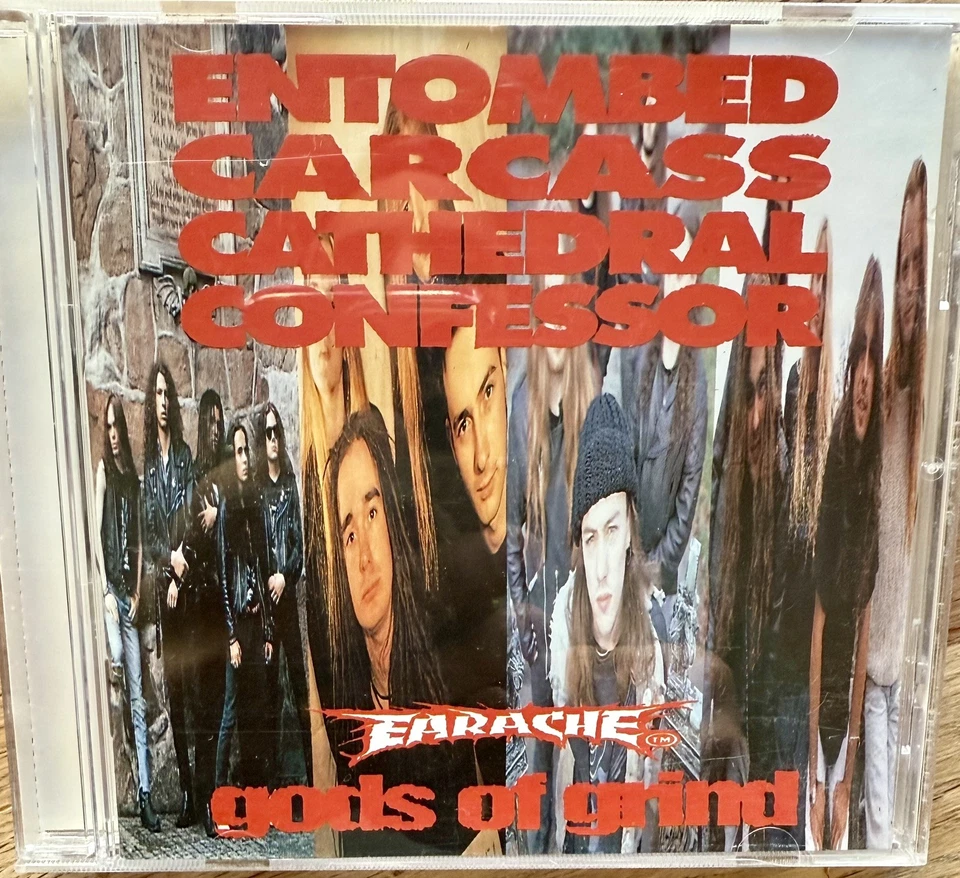 Earache “Gods of Grind” 1992 Original • LIKE NEW! • Entombed Carcass Cathedral - Bild 1 von 3