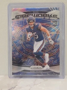 2024 Panini Prizm NFL 2024 Football Rome Odunze Fireworks Rookie RC - Bild 1 von 2