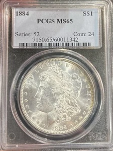1884 PCGS MS65 Morgan Silber Dollar - Bild 1 von 5