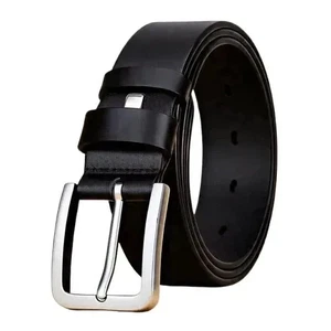 Men’s belts, Genuine Leather Full Grain Casual Jeans Dress Wide Belts For Men US - Picture 1 of 2