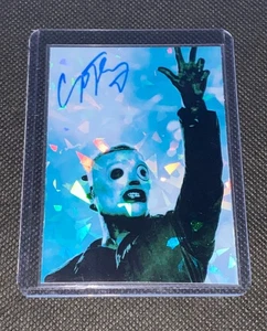 Corey Taylor Slipknot Custom Holofoil Refractor Prizm Card in top loader - Picture 1 of 3