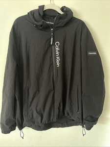 Calvin Klein Infinite Stretch Black Hooded Jacket XLarge Herren Windbreaker - Bild 1 von 16