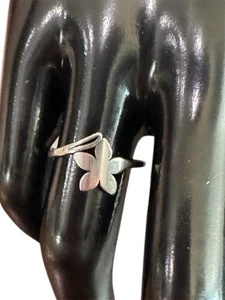 Edelstahl Ring Silber Blumen Größe 6 - Bild 1 von 1