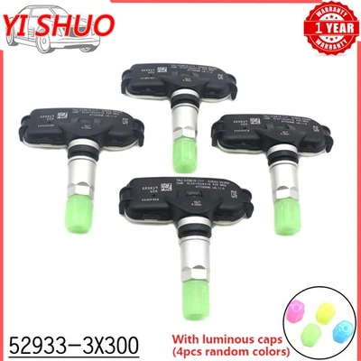  52933-3X300 Nuevo Para Hyundai Elantra 2010-2014 4PCS TPMS SENSOR DE PRESIÓN DE NEUMÁTICOS Foto 1 de 4