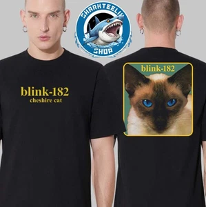 Blink*182 Cheshire Cat Album Cover Tee 2025 Two Sides Unisex T-Shirt - Picture 1 of 3