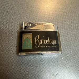 VINTAGE BARCELONA HOTEL BROTHER LIGHTER MIAMI BEACH FLORIDA - Picture 1 of 6
