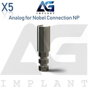 5 Analog For Conical Connection Narrow Platform NP Titanium Prosthetic System - Picture 1 of 9
