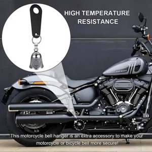 Black Hanger Motorcycle THE RIDE BELL Fits All Harley dyna softail bagger SALE - Picture 1 of 5