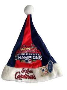 2006 St Louis Cardinals World Series Champions Santa Hat NWT - Picture 1 of 3