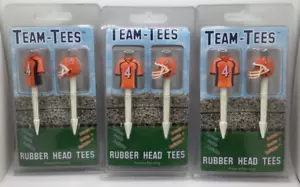 Bowling Green Falcons Golf Pro Rubber Head Golf Tees, 6 Total Golf Tees ⛳🏈 - Picture 1 of 3