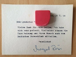 DDR Autogramm Margot Dörr 1964 Sängerin Chansonette Operette - Picture 1 of 2