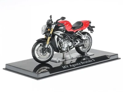 MV Agusta Brutale S rosso Superbike Motorrad Modell 4110118 Atlas 1:24 - Immagine 1 di 4