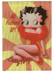 2001 DART BETTY BOOP RF-1 "ALL PUCKERED UP" RISKY FOIL INSERT - Picture 1 of 1