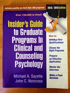 Insider’s Guide to Graduate Programs in Clinical and Counseling Psychology Book - Bild 1 von 4