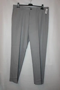 BNWT SIZE 36"W AMAZON GREY SLIM FIT - FLAT FRONT TROUSERS 32" LEG 8146 - Imagen 1 de 4