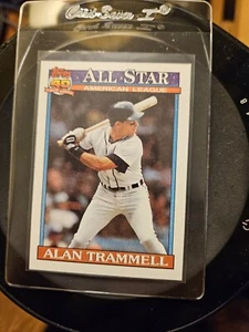 1991 Topps All-Star #389 Alan Trammell HOF kürzlich geöffnetes Set - Bild 1 von 2