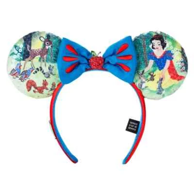 Disney 100 Auténtico 2023 Blancanieves Minnie Mouse Oreja Diadema Disneyland Foto 1 de 3