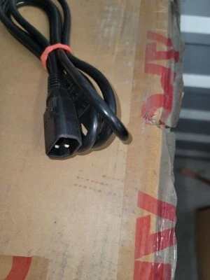 6 FT 14 AWG IEC Male to Female PDU Extension WS-003 Power Cord 15A 250V - Image 1 of 3