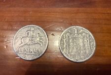 Moneda española antigua, 10 centimos 1940, aluminio, diametro 23 mm