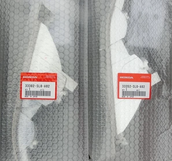 HONDA Genuine ACURA 91-96 NSX NA1 Clear Front Bumper Lenses Lights Set Japan NEW - Image 1 of 1