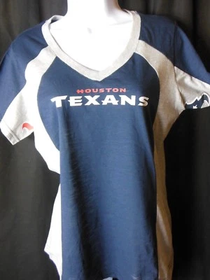 Houston Texans Women's G-III Hands High V Neck Tee Shirt - Image 1 of 4