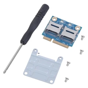 2 MicroSDs Slots Interfaces Card for mPCIE Fast Speed Data Transfer - Picture 1 of 8