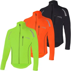 Brisk Bike Cycling Jacket Highly Visible Lightweight Thermal Unisex Reflective - Picture 1 of 11