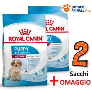 2 SACOS - Royal Canin Perro MEDIUM Cachorro → 15 kg + REGALO - Croquetas Perro - Imagen 1 de 3