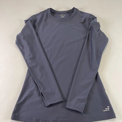 Camisa deportiva BCG mediana manga larga azul gris ropa deportiva spandex poliéster Foto 1 de 4