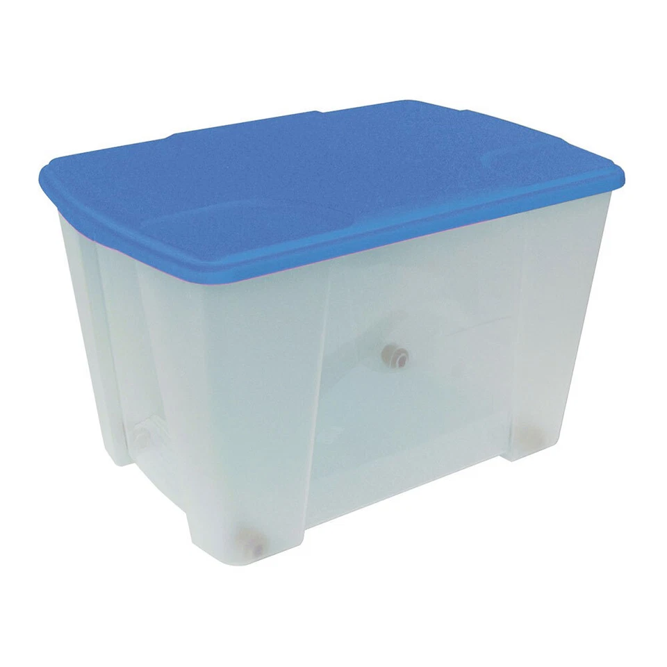Contenitore multiuso trasparente con coperchio Blu 56,5x39x35 cm - Art Plast - Immagine 1 di 1