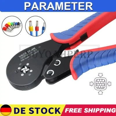 MARKENLOS Crimpzange Aderendhülsen Zange Stiftkabelschuhe Kabelschuhe 0.08-16mm²