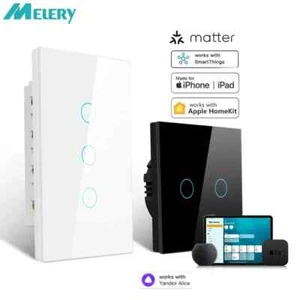 Melery Matter Thread Light Wandschalter WiFi Smart Touch Sensor Fernbedienung - Bild 1 von 18