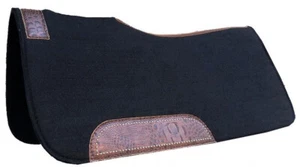 All Around western Saddle Pad is our color Black material virgin wool - Picture 1 of 1