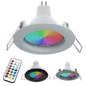 Faretto LED RGBW 6W multicolore 12V incasso 6cm tondo luce colorata barca camper - Imagen 1 de 11