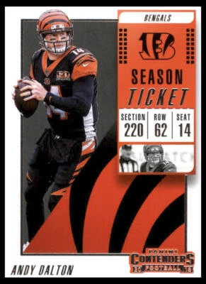 2018 Panini Contenders #78 Andy Dalton Cincinnati Bengals - Image 1 of 2