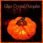 Coloured Glaze Pumpkin Crystal Artwork Handmade Pumpkin Tabletop Decor  Home