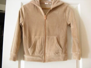 Roxy Girls Ribbed Very Soft Velour Zip-Up Hoodie size small. NWT - Picture 1 of 4