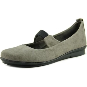 NEW Bussola Women Coimbra Grey Slip On Mary Jane Flat Comfort Walking Shoe - Picture 1 of 4