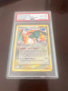Pokémon 2006 EX Crystal Guardians Charizard Holo Rare 4/100 PSA Graded 8 - Picture 1 of 1