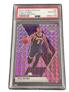 2019 Panini Mosaic Prizm Kyle Kuzma Purple #/49 PSA 10 Gem Mint - Bild 1 von 4